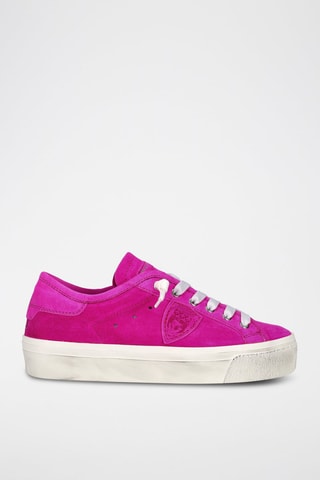 Leren Sneakers Paris Haute Low - Fuchsia