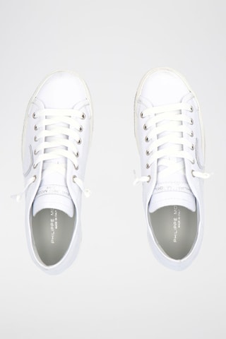 Kalfsleren Platform Sneakers Paris - Wit