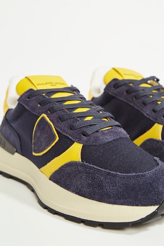 Kalfsleren Sneakers Antibes - Blauw