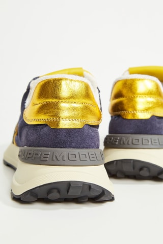 Kalfsleren Sneakers Antibes - Blauw