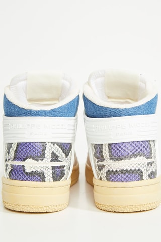 Hoge Kalfsleren Sneakers La Grande - Wit