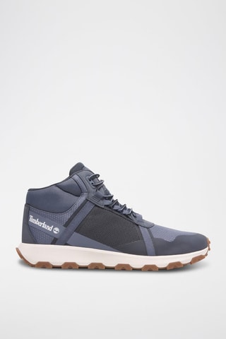 Chaussures de trail en nubuck - Bleu-gris