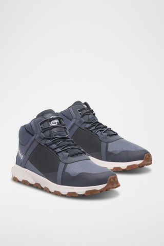 Chaussures de trail en nubuck - Bleu-gris