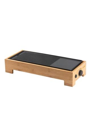Bamboe Plancha en Grill - 36 x 14 cm - 1000 W