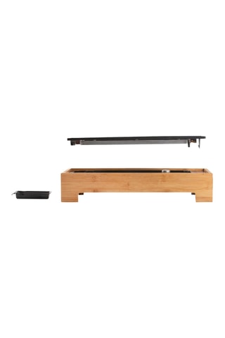Bamboe Plancha en Grill - 36 x 14 cm - 1000 W