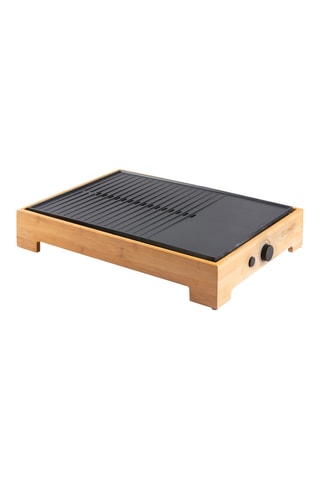 Bamboe Plancha en Grill - 42 x 28 cm - 1800 W