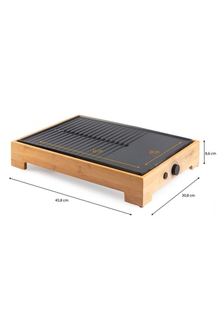 Bamboe Plancha en Grill - 42 x 28 cm - 1800 W