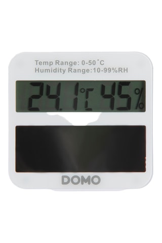 Digitale Hygro-thermometer op Zonne-energie - Wit