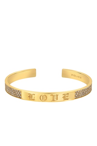 Jonc en plaqué ion or jaune Gothic Glam