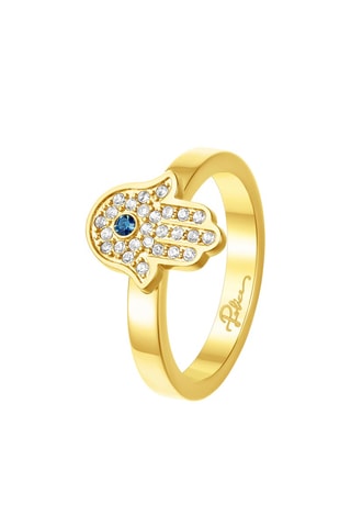 Bague en plaqué or jaune Vision