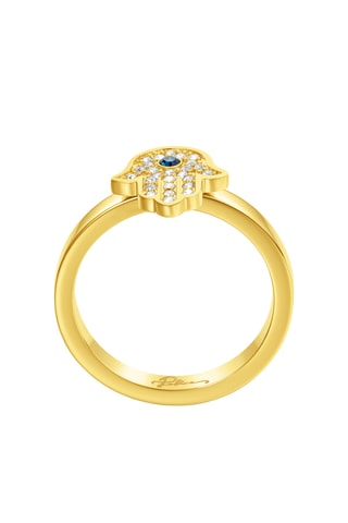 Bague en plaqué or jaune Vision