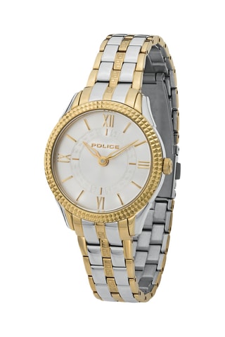 Montre à quartz en acier Messina - Doré et argenté