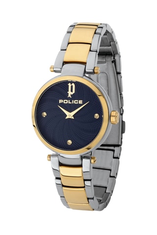 Montre à quartz en acier Korana - Doré et argenté