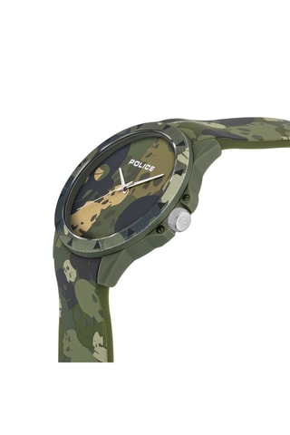 Montre à quartz en silicone Kaki