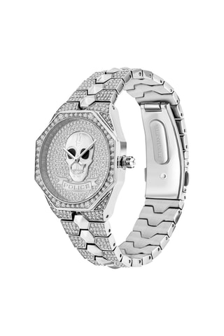 Montre à quartz en acier Argenté