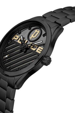 Montre à quartz en métal Grille - Noir