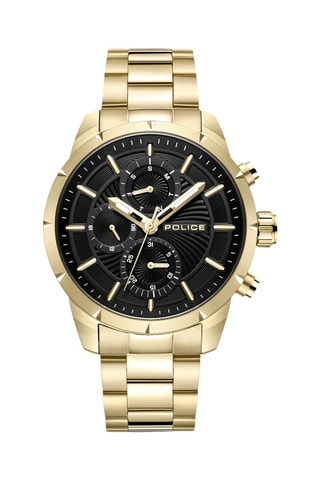 Montre à quartz en plaqué ion or jaune Neist