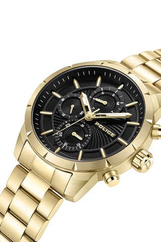 Montre à quartz en plaqué ion or jaune Neist