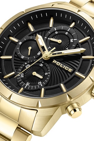 Montre à quartz en plaqué ion or jaune Neist