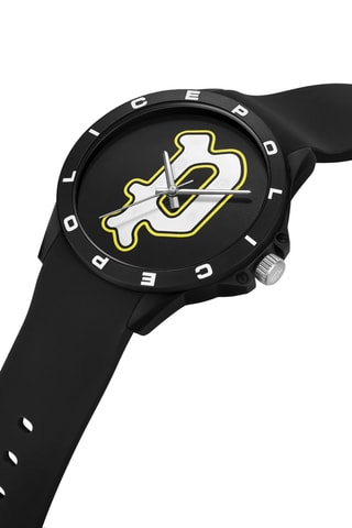 Montre à quartz en silicone Sketch - Noir