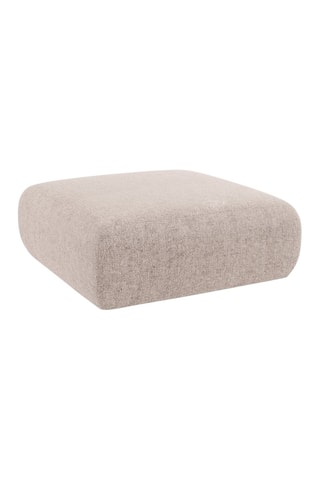 Pouf Nolio - Beige - 2 places - En tissu chenille