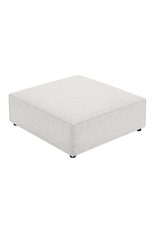 Pouf Arendal - Gris clair - En tissu chenille