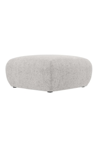 Pouf Nolio - Gris clair - En tissu chenille