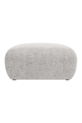 Pouf Nolio - Gris clair - En tissu chenille