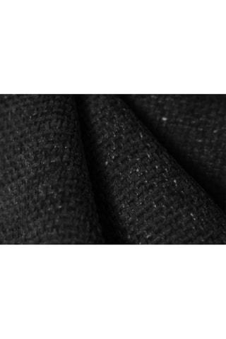 Pouf Nolio - Noir - En tissu chenille