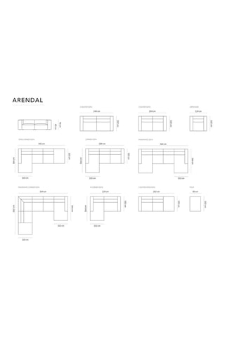 Canapé Arendal - Bleu roi - 4 places - En tissu velours