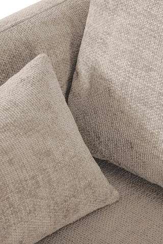 Canapé d'angle droit convertible avec coffre de rangement Matera - Beige - 4 places - En tissu chenille