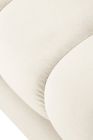 Canapé Bali - Beige clair - 4 places - Tissu Tissu velours