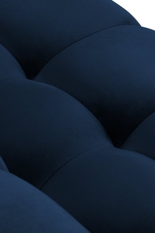 Canapé d'angle gauche Bali - Bleu roi - 5 places - Toucher velours