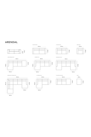 Canapé d'angle droit Arendal - Beige clair - 3 places - Tissu chenille