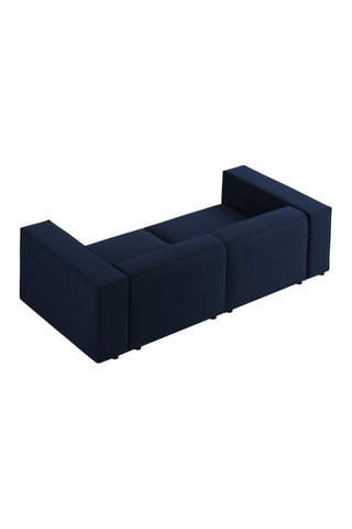 Canapé Arendal - Bleu roi - 3 places - Tissu velours