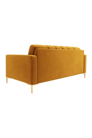 Canapé Bali - Jaune - 2 places - Toucher velours