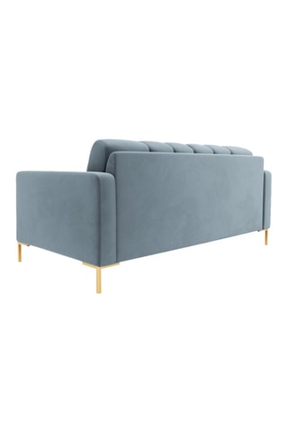 Canapé Bali - Ciel - 2 places - Toucher velours