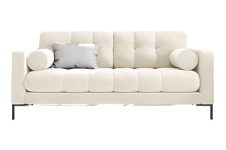 Canapé Bali - Beige clair - 2 places - Toucher velours