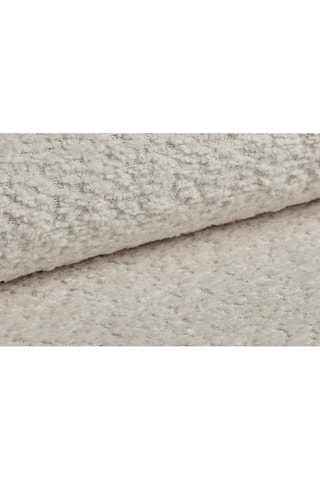 Canapé convertible Kemi - Beige clair - 3 places - En tissu bouclé