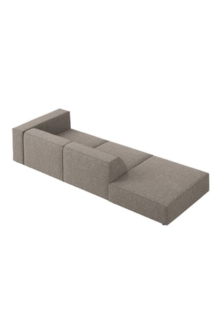 Canapé d’angle gauche Arendal - Gris - 4 places - En tissu chenille