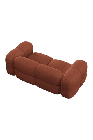 Canapé Loretto - Corail - 3 places - En tissu structurel