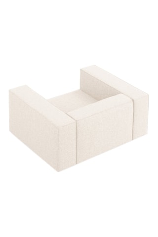 Fauteuil Arendal - Beige clair - En tissu chenille