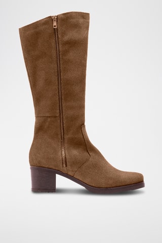 Nubuck Laarzen - Lichtbruin