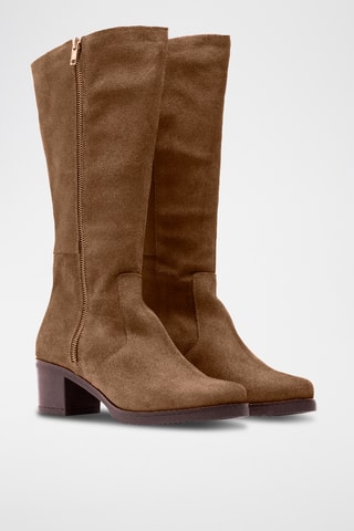 Nubuck Laarzen - Lichtbruin