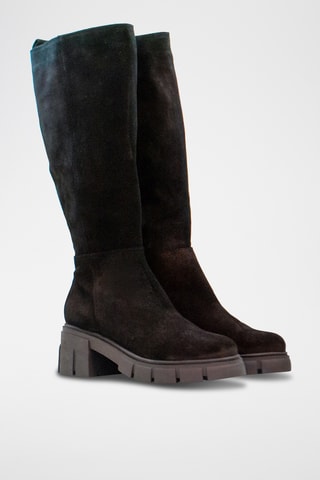 Nubuck Laarzen - Zwart