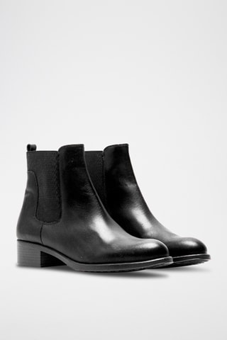 Splitleren Chelsea Boots   Zwart