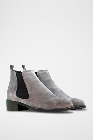 Nubuck Chelsea Boots - Lichtgrijs