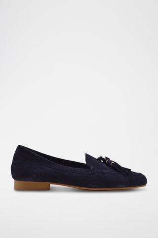 Nubuck Mocassins - Marineblauw