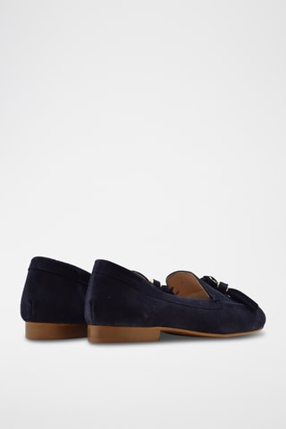Nubuck Mocassins - Marineblauw