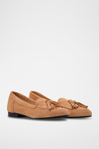 Nubuck Mocassins - Nude